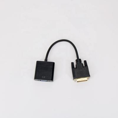 China COMPUTER HD Video Dvi-d A Active VGA DVI D 24+1 Cable Converter To VGA Female Adapter For TV PS3 PS4 PC Transit Line Support 1080P for sale