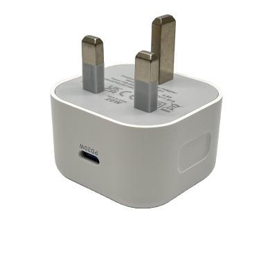 China Wholesale Cheap Price Palladium 20W Usb Fast Charging British Type Speed ​​20w Fast Charger C Wall Adapte For Iphone 14/13 Promax for sale