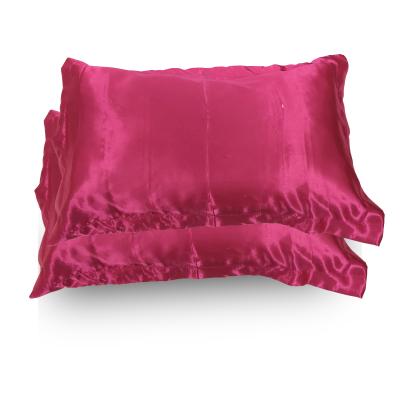 China Logo Acceptable Super Soft and Logo Pillow Case Customized 100% Silk Breathable Satin Pillow Case for sale