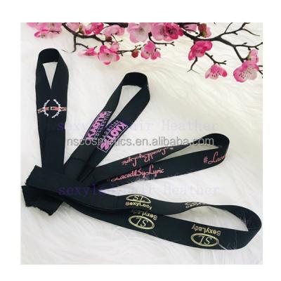 China Custom Printed NEW Hair Accessories Hair Accessories Headband ADULT FASHION Logo Elastic Band For Wigs Elastic Band Edge Killer Adjustable Band for sale