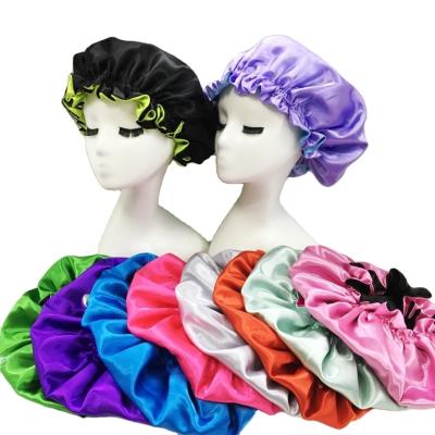 China High quality silk hair bonnet and satin hair wrap designer wholesale headbands and bonnets for sale