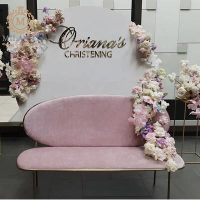 China Latest Design Fabric Wedding Sofa Rental Modern / Luxury Wedding Event Bride And Groom for sale