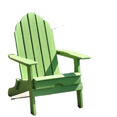 China HDPE Modern Folding Adirondack Chair, Green | Adult-size, weather resistant for patio deck garden, backyard and lawn furniture | for sale