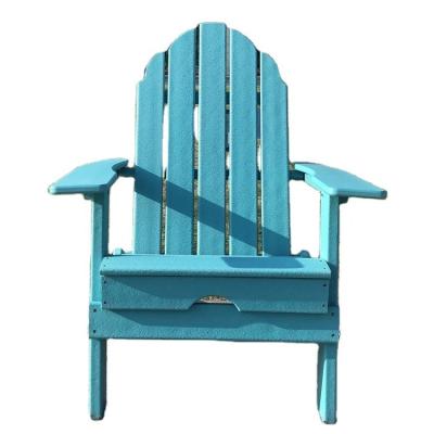 China Modern Folding Adirondack HDPE Plastic Resin Deck Chair for Garden, Backyard and Lawn Furniture for sale