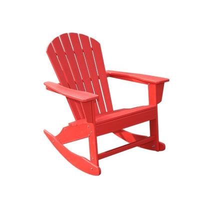 China Good Quality Modern HDPE Adirondack Rocking Chair Plastic for sale