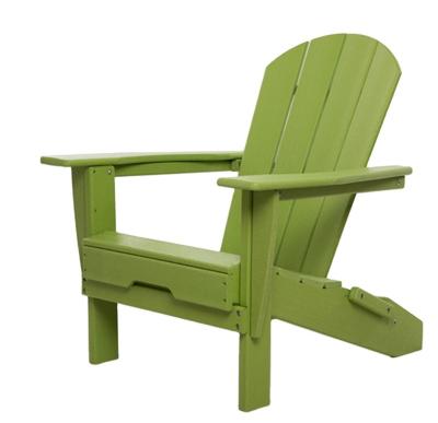 China Modern Competitive Price Recycled HDPE Lumber Folding Adirondack Chair For Not Exterior Color Fade for sale