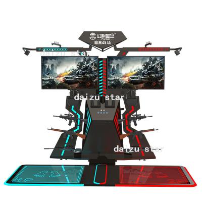 China Dark Battlefield VR Box Cinema Simulator Entertainment Virtual Reality Roller Coaster 9D Egg Chair Arcade Game 2 Seats Cinema < 50