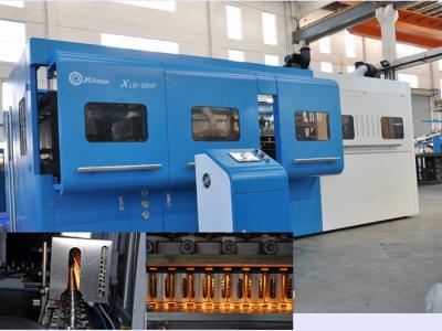 China PLC Control Semi Automatic Pet Stretch Blow Moulding Machine 380V 18KW 6000 BPH for sale