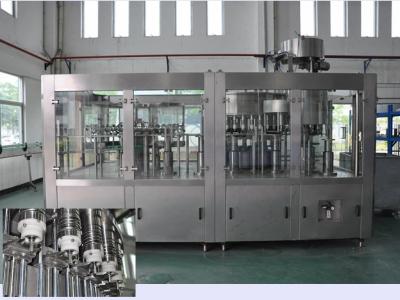 China Monoblock Drinking Fruit Juice Production Line , 3 In 1 Rinsing Filling Capping Machine for sale