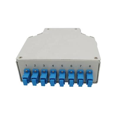 China Indoor or Outdoor FTTH Splice Fiber Optic DIN Metal FTTX Indoor/Outdoor Rail Box for FC, SC, ST, LC for sale