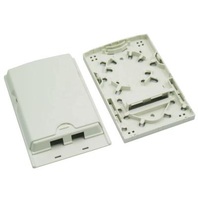 China Mini 2Core Mini 2Core Indoor Fiber Optic Distribution Box Face Plate Indoor Fiber Optic Termination Box for sale