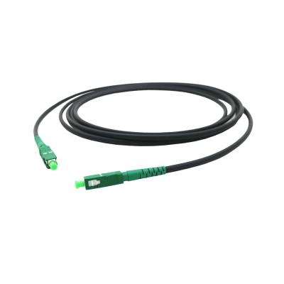 China LSZH/PE SC APC To SC APC G657A2 5.0mm 3M Singlemode Fiber Optic Patch Cord Fiber Yarn Jumper for sale