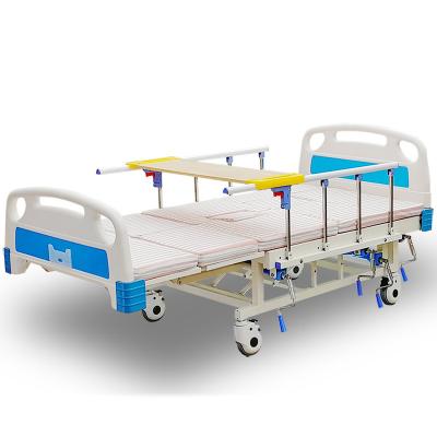 China Ward Nursing Equipment Big Stock Three Height Functions Clinic Adjustable Patient Medical Care Hospital Beds For Mobile Hospitals for sale