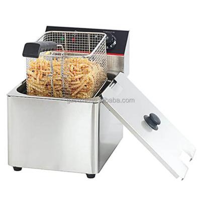 China Restaurant Electric Chicken Rising Fast Temperature Snack Equipment Commercial Deep Fryer Chips for sale