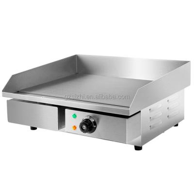 China 3000W Stainless Steel Hot Plate BBQ Grill Kitchen Flat Surface Commercial Electric Teppanyaki Griddle Griddles for sale