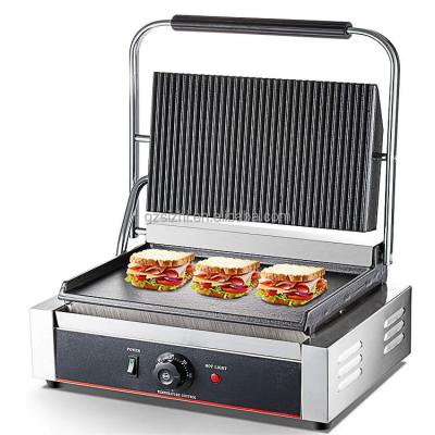 China Hotel Professional Commercial Panini Grill Sandwich Press Maker Electric Touch Panini Grill for sale