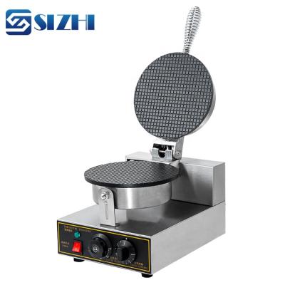 China Adjustable Thermostat Stainless Steel Commercial Belgian Ice Cream Waffle Cone Making Machine Makers for sale