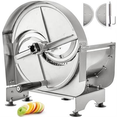 China Commercial Universal Manual Fruit Flake Slicer Fruit Processing Plant Stainless Steel Cutter Vegetable Slicer for sale