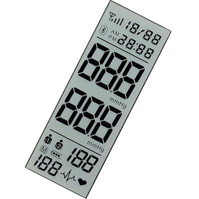 China TN positive transparent LCD display 6 o'clock monochrome LCD display screen for hemodynamometer 33.3*30.8*84.5 for sale