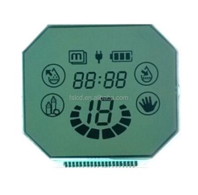 China Monochrome LCD Segment Display Transparent LCD Display HTN Custom Digit Round LCD Display Custom for sale