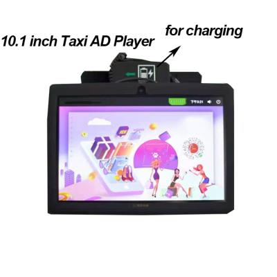 China Digital taxi cab windows software 10 inch lcd machine advertising player touch screen network display advertising media for sale