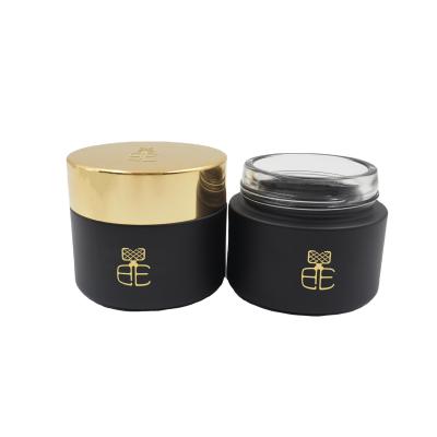 China Personal Care 100G Black Coating Jar Bakhoor Cream Cosmetic Packaging Jar for sale