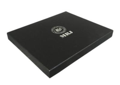 China Black Clothing Custom Printed Boxes Silk Printing And High Resolution PDF for sale