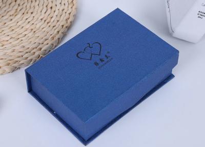 China Blue Color Elegant Jewelry Gift Boxes Durable Environment Friendly Material for sale