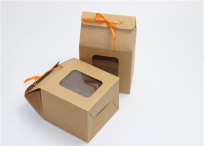 China Multi Size Kraft Paper Gift Box Beautiful CMYK Color With Window Packaging for sale