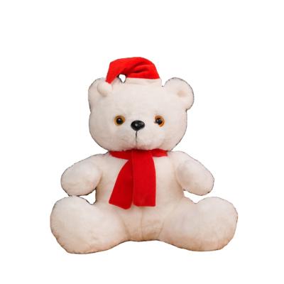 China Plush Import and Export Quality Custom Design Christmas Bear Plush Toy Christmas Glowing Bear for sale