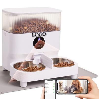 China Automatic Wholesale Customized Pets Dog Logo 5l Big Tuya Timed Voice Disk Wifi Cat Camera Smart Automatic Microchip Mobile Pet Driver for sale