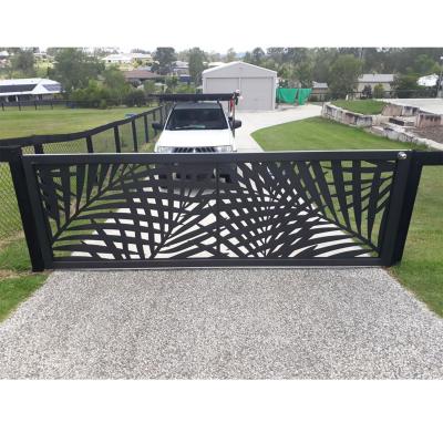 China Easily Assembled Home Door Cut Allomunam Aluminum Powder Coated Iron Fence Set With Material Laser Cut Design Key Sheep Pvc Exterior Door for sale