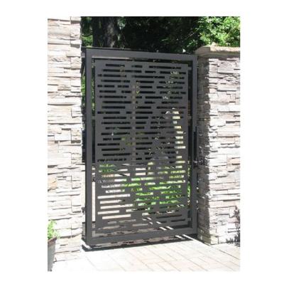 China Easily Assembled Yard Laser Cut Aluminum Garden Yard Gates Fence Gate for sale