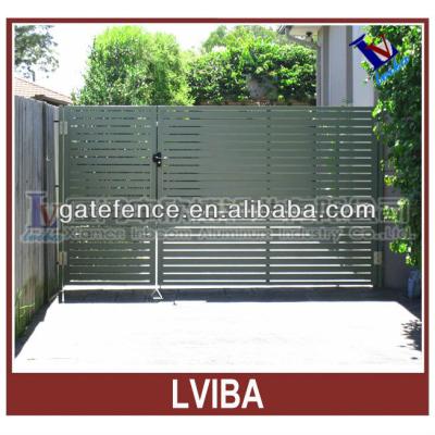 China Europe Aluminum Gate And Automatic Aluminum Slat Garden Gates for sale