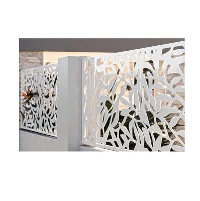 China Easily Assembled Garden House Balcony Fence Laser Cut Aluminum Aluminum Fence for sale