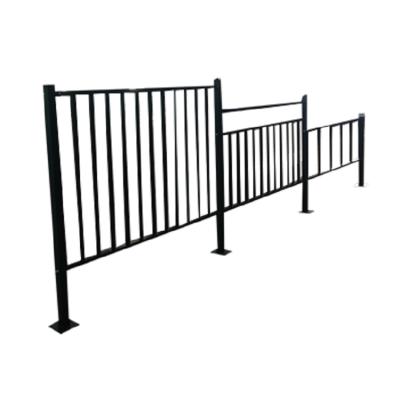 China Easily Assembled Outdoor Garden Fence Aluminum Small Villa Welded Black Border Panels Decorative Aluminum Metal Garden Fences for sale