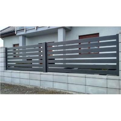 China Easily Assembled Easily Assemble Safety S Metal Slat Wall Fence Panel Newly Design Aluminum for sale