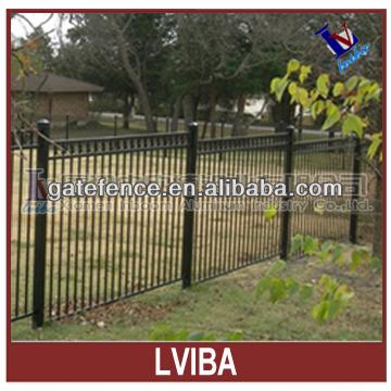 China Easily Assembled Square Bar Iron Fence Design Iron Fence And Fence And Iron Bar Fence for sale