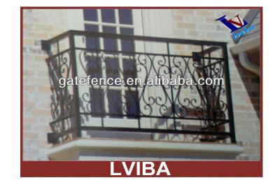 China Easily Assembled Ornamental Wrought Iron Metal Window Barriers , Window Railing Hanrailings for sale