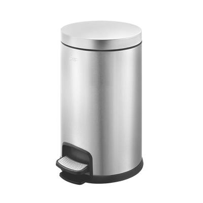 China Sustainable 8L-50L Foot Promotional Pedal Bin Friendly Stainless Steel Waste Bin for sale