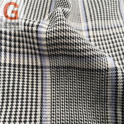 China Polyester Shrink-Resistant Material Shrink-Resistant Fabric For Sports Jacket Fashion Plaid Blend Plaid Color Woven for sale