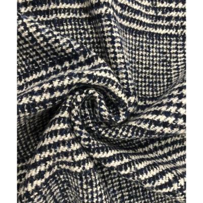 China Flannel DIMENSIONAL ONE SIZE Plaid Blend Woolen Supply Mill Wool Cloth Fabric For Jacket for sale