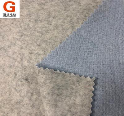 China Sustainable Sustainable Factory Direct Supply Recycled Wool Certified Polyester Knitted Woolen Fabric for sale