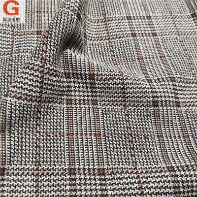 China Fabric manufacturer ONE SIZE polyester cotton cotton blend knit wool tweed fabric for jackets for sale