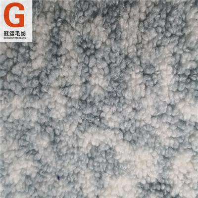 China Hot selling 100% polyester print sherpa fleece fabric for coat and jacket blazer for sale