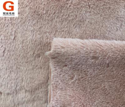 China High Quality 100% Polyester Fake Anti-Static Antistatic Artificial Fur Fabric For Coat for sale