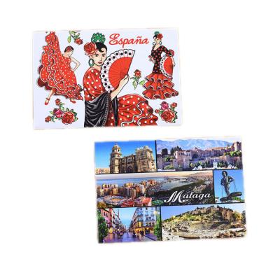 China Shape Custom Metal Photo Fridge Fridge Tourist Tinplate Souvenir Fridge Magnet for sale