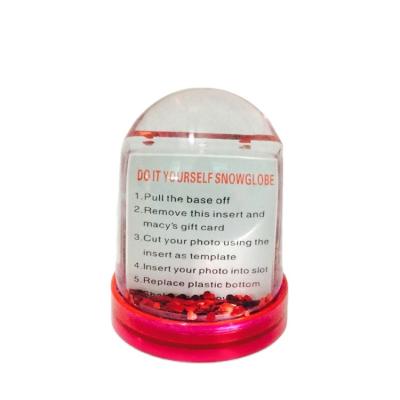 China Worldwide Wholesale Diy Acrylic Photo Frame Snow Globe Dome for sale