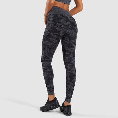 China Breathable Camouflage Yoga Sport Pants Fitness Women One Pieces Sports Workout Gym Fitness Overalls Yoga Pants for sale