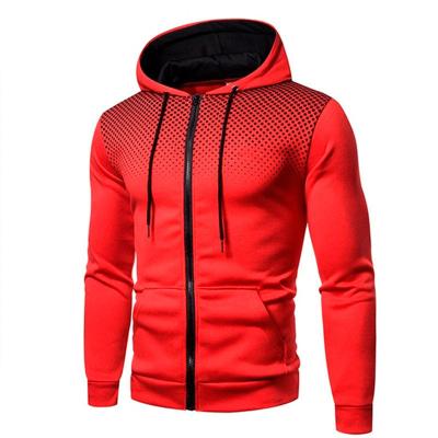 China Men's Gradient Zipper Cardigan Suit Tracksuits Spring Autumn Hoodie Fitness Casual Clothing Breathable Sportswear Plus Size for sale